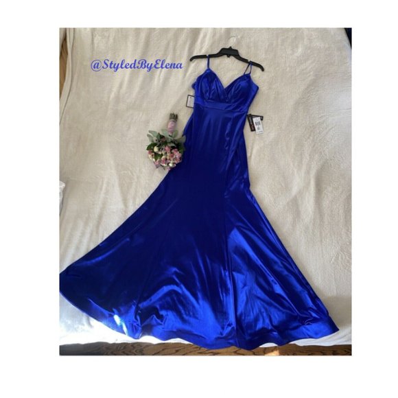 Macy's Royal Blue Dress (Size 18) - Picture 8 of 17